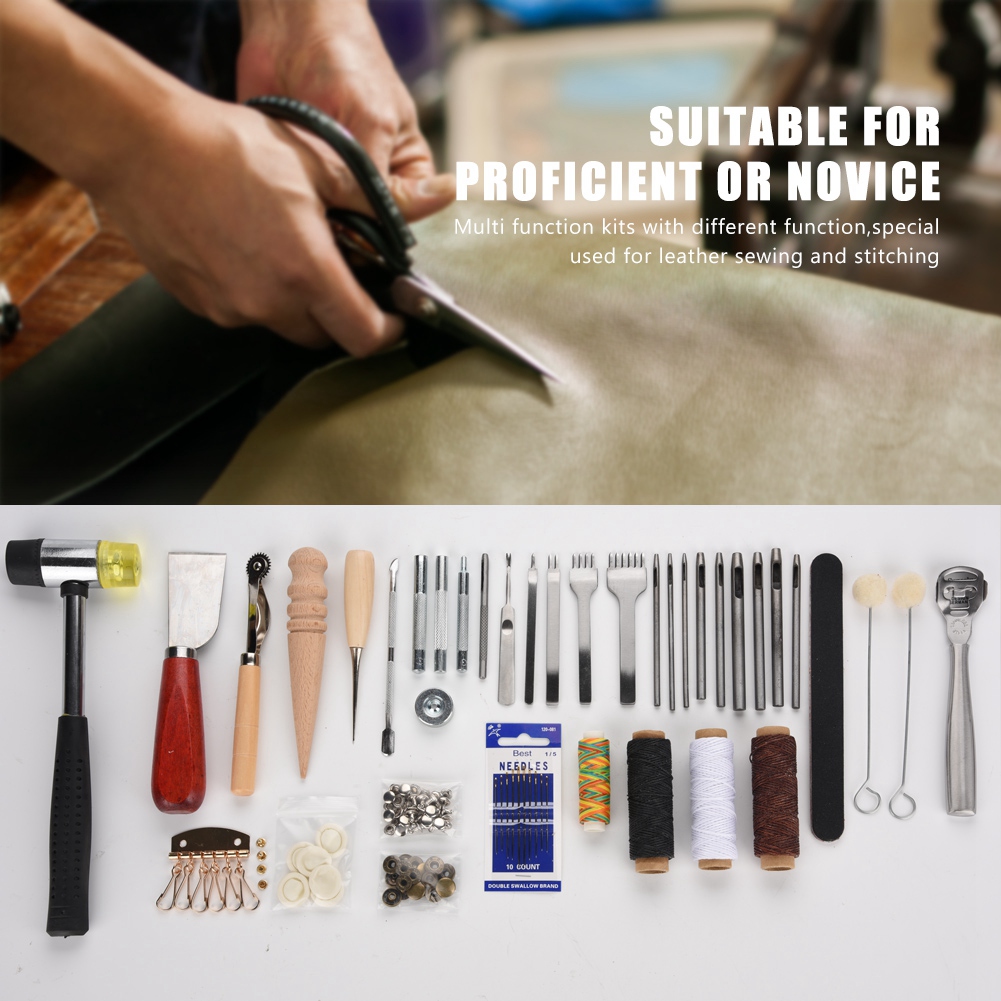 ชุดเครื่องมือทำหนัง 42 ชิ้น ชุ - Groover Stitching Tool บทวิจารณ์และราคา
